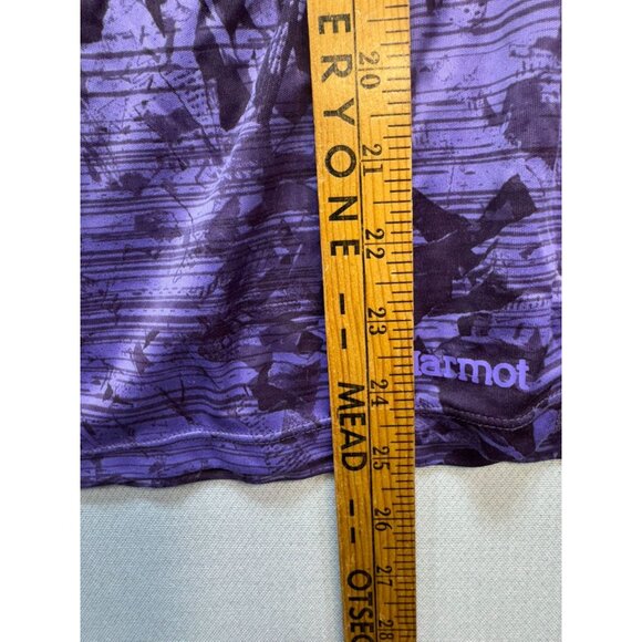 Marmot Womens Athletic Top Sze M Purple Crystal Short Sleeve Activewear Outdoors - Picture 6 of 11